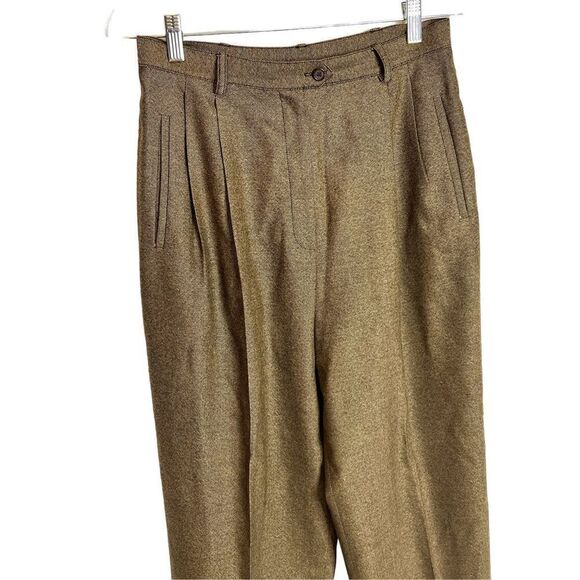 Polo Ralf Lauren wool and cashmere high waisted pleated pants sz 10 - Picture 4 of 9